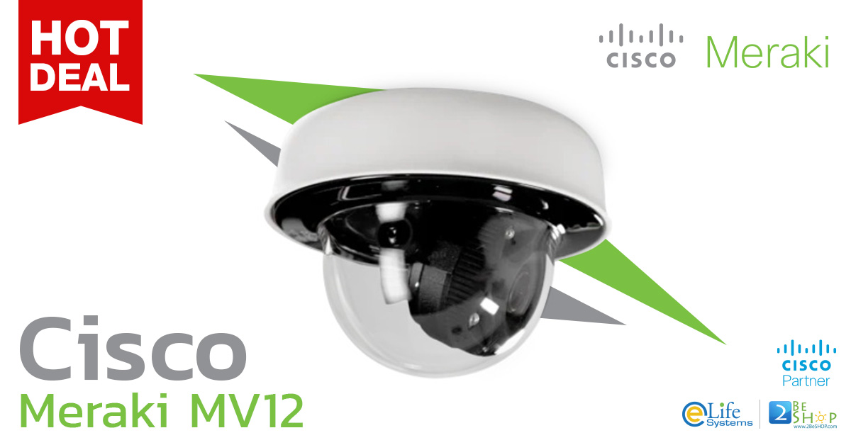 ルーター・ネットワーク機器 Cisco Meraki MV12W Indoor Smart Security Camera | Dome Camera | MV12W | Cisco